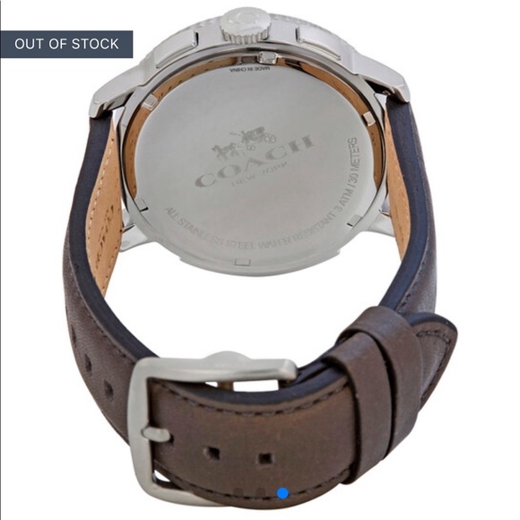 NWOT men’s Coach “Bleecker” Green Dial chronograph watch - Picture 3 of 13